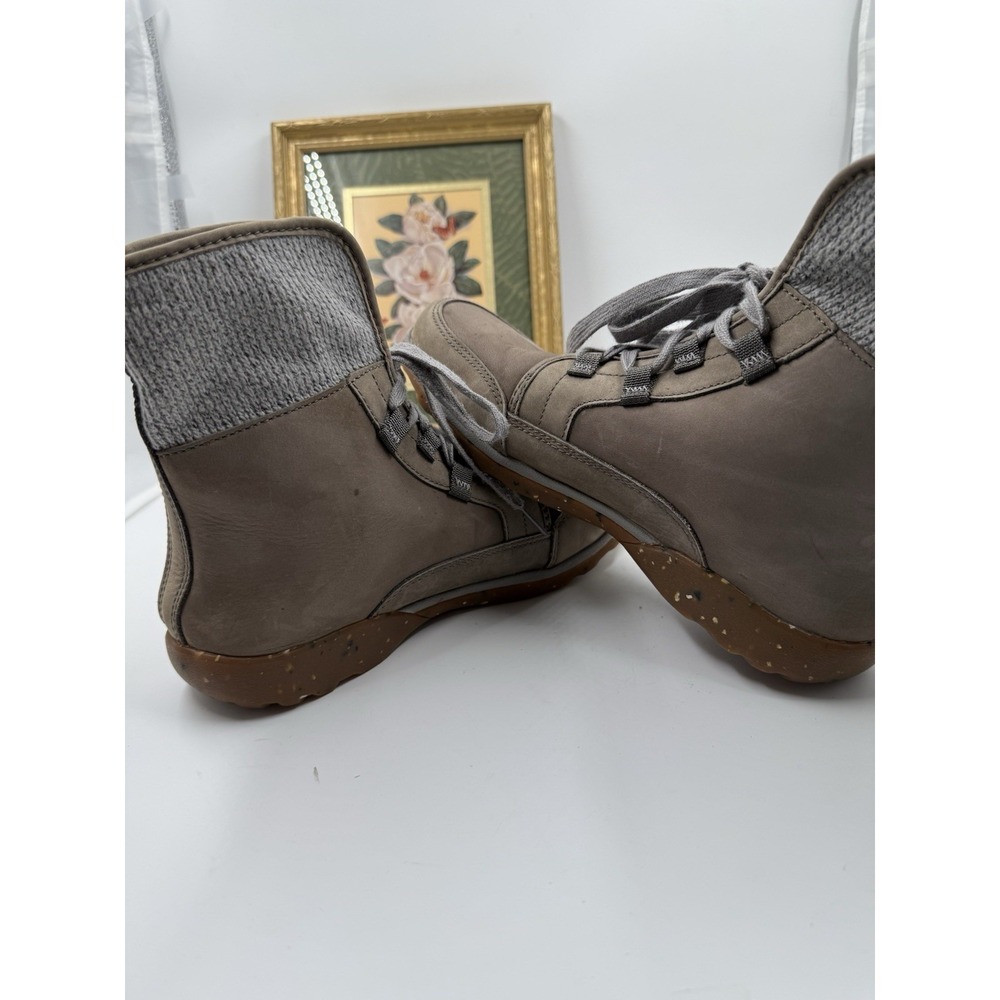Women's Chaco Barbary Ankle‎ Boots Shoes Size US 9.5 Brown Leather Wool Lace Up - Picture 5 of 10